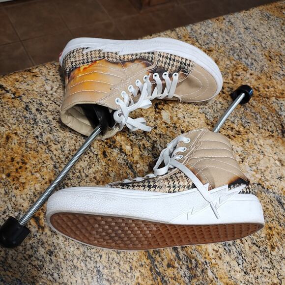 Vans Sk8-Hi Sneakers Tan/Pattern Women's 8 Mens 6.5 #721454 - Picture 6 of 15